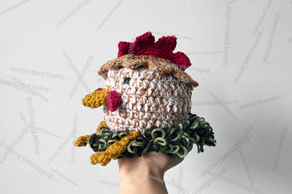 Hennifer Chicken Crochet Coaster Set