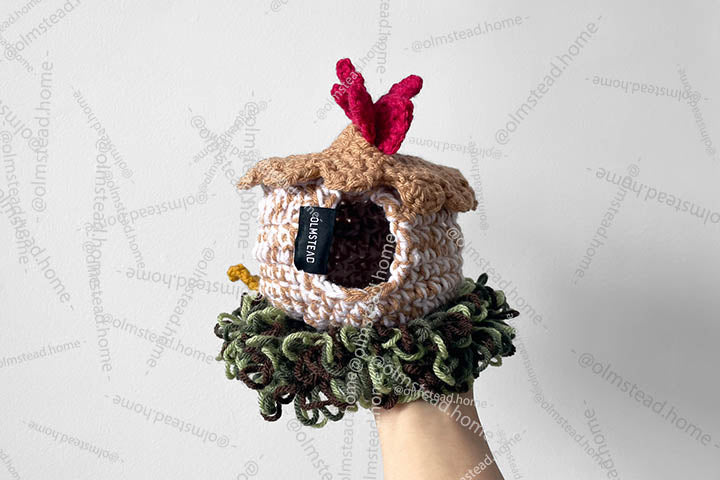 Hennifer Chicken Crochet Coaster Set