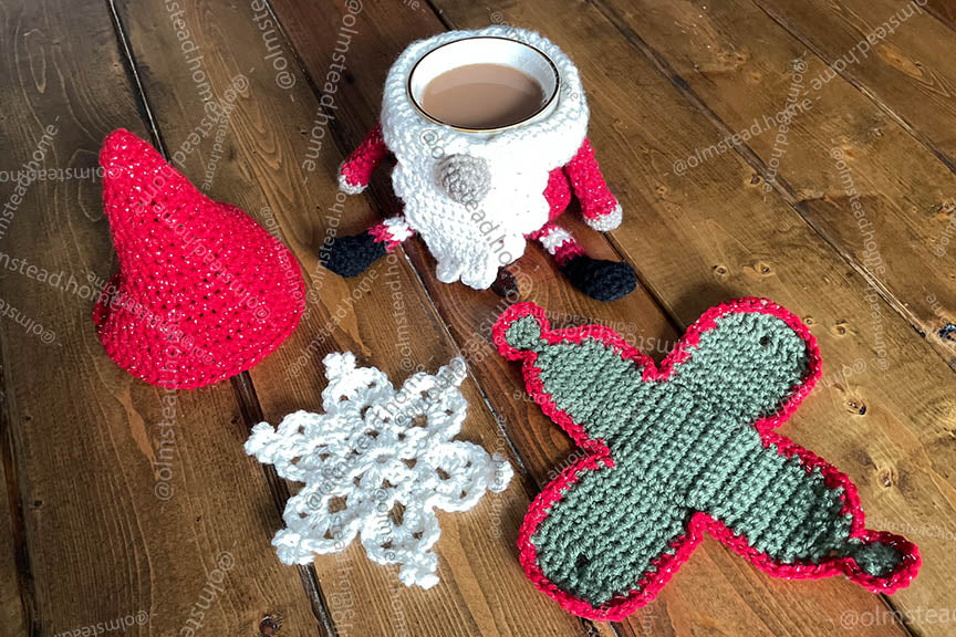 Gergnomie Crochet Coaster Set